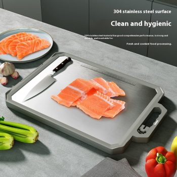 Double-sided Antibacterial Stainless Steel Cutting Board
