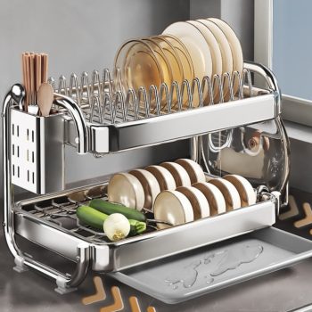 Stainless Steel Dish Storage Rack